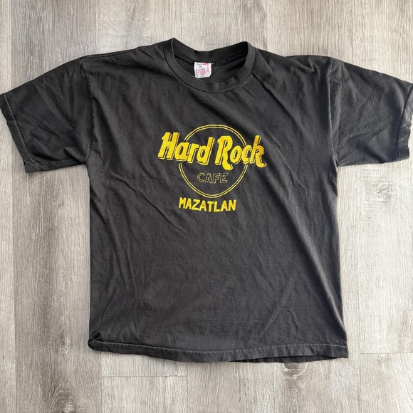 Tropical and Genuine Other - Vintage Hard Rock Cafe Mazatlan Shirt Mens M Black Tropical And Genuine 90s Tee